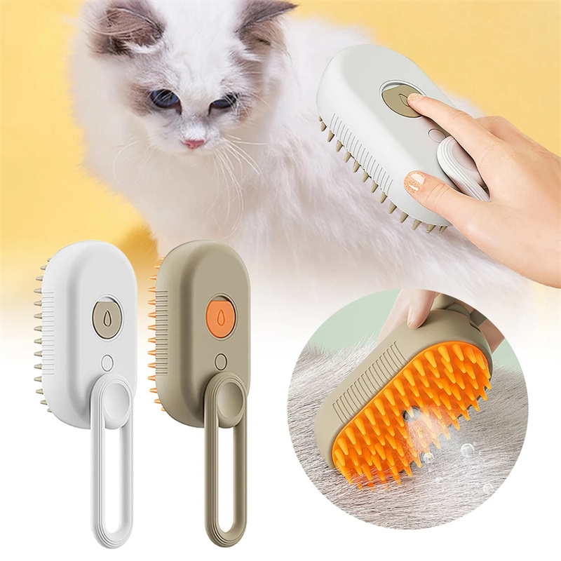 3-in-1 Electric Pet Cleaning Brush– premium grooming tool for pets by Pet Haven Supply, side view
