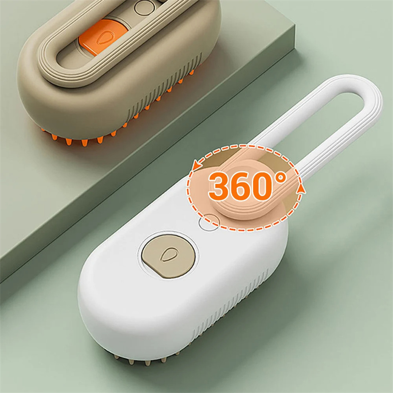 3-in-1 Electric Pet Cleaning Brush– premium grooming tool for pets by Pet Haven Supply, close-up view