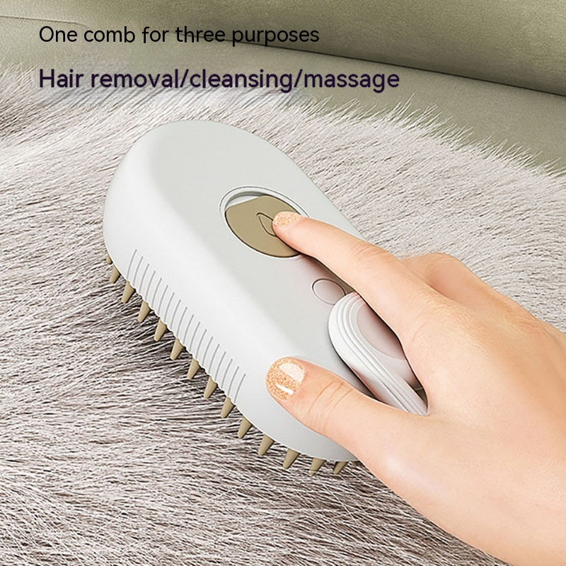 3-in-1 Electric Pet Cleaning Brush– premium grooming tool for pets by Pet Haven Supply, front view