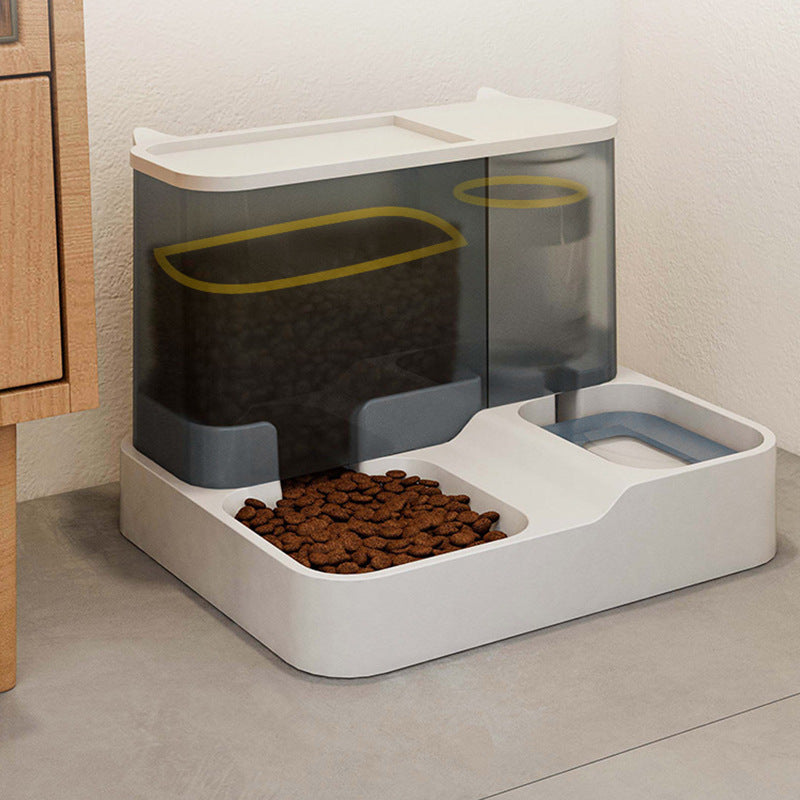 Automatic Cat Feeder and Water Dispenser for Pets– premium feeding and hydration accessory for cats by Pet Haven Supply, in use view