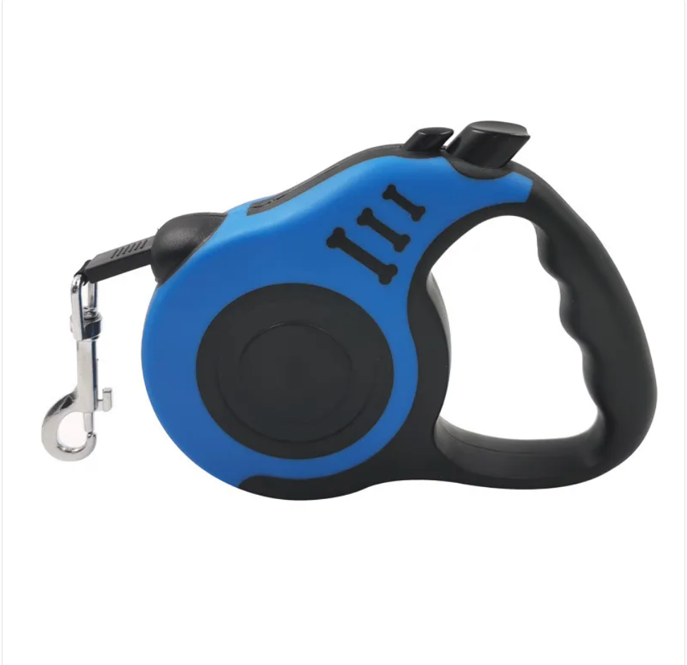 Automatic Retractable Dog Leash with Bone Print