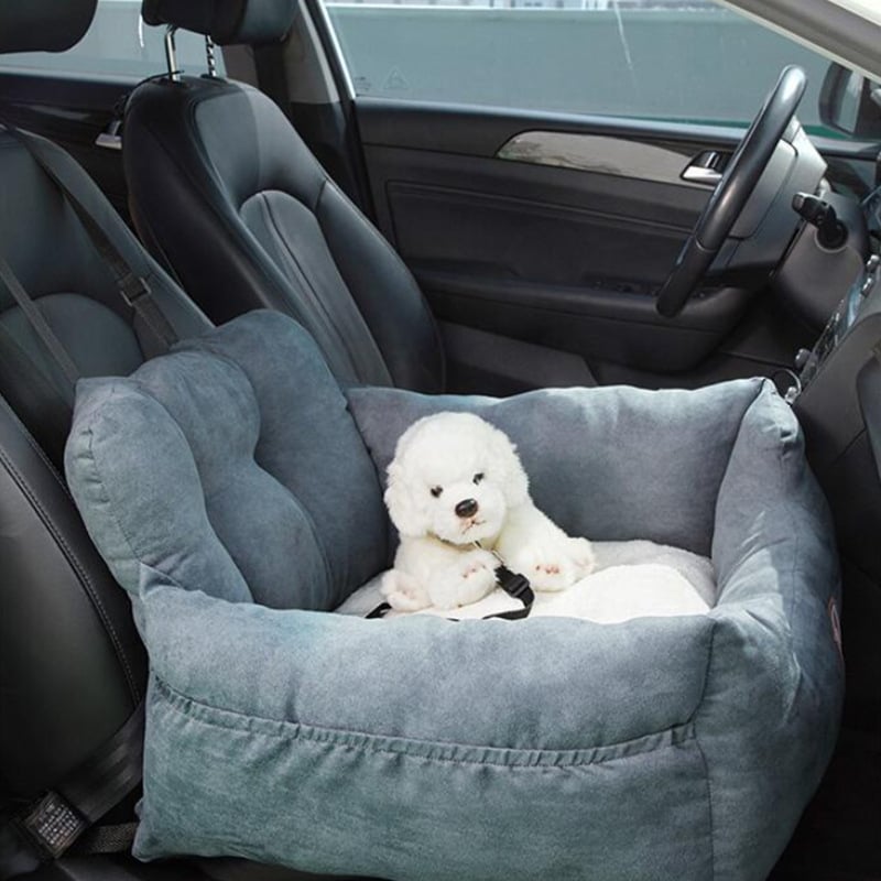 Car Pet Booster Seat & Travel Kennel for Small Dogs– Up to 15 lbs– premium car gear for breed by Pet Haven Supply, front view