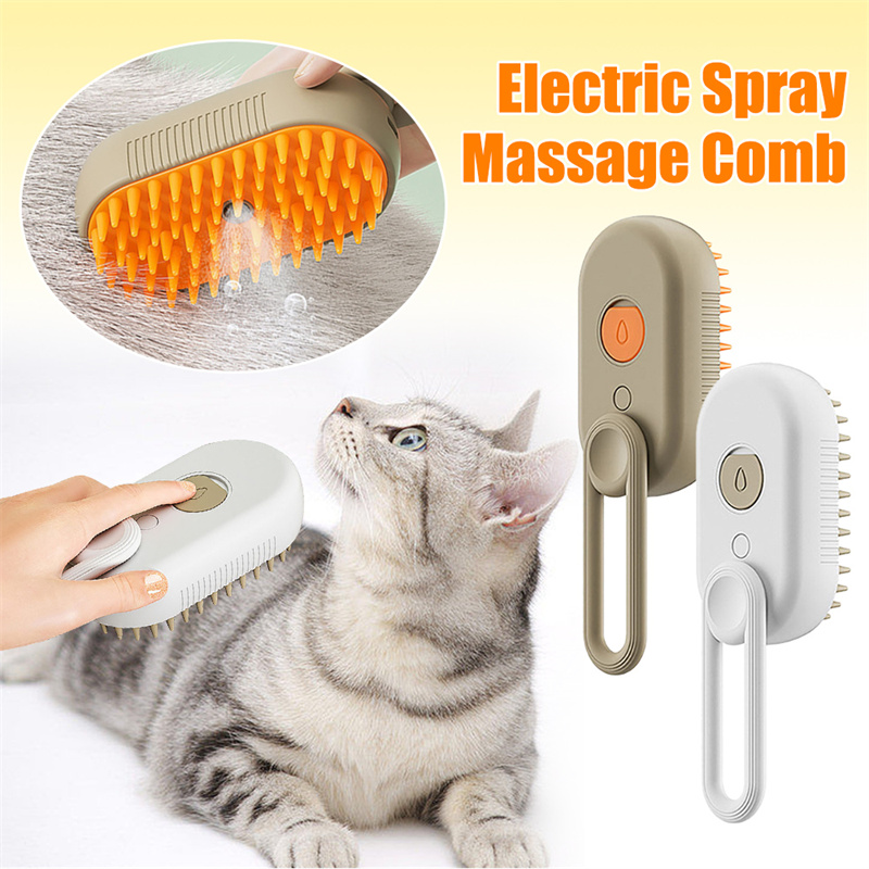 3-in-1 Electric Pet Cleaning Brush– premium grooming tool for pets by Pet Haven Supply, in use view