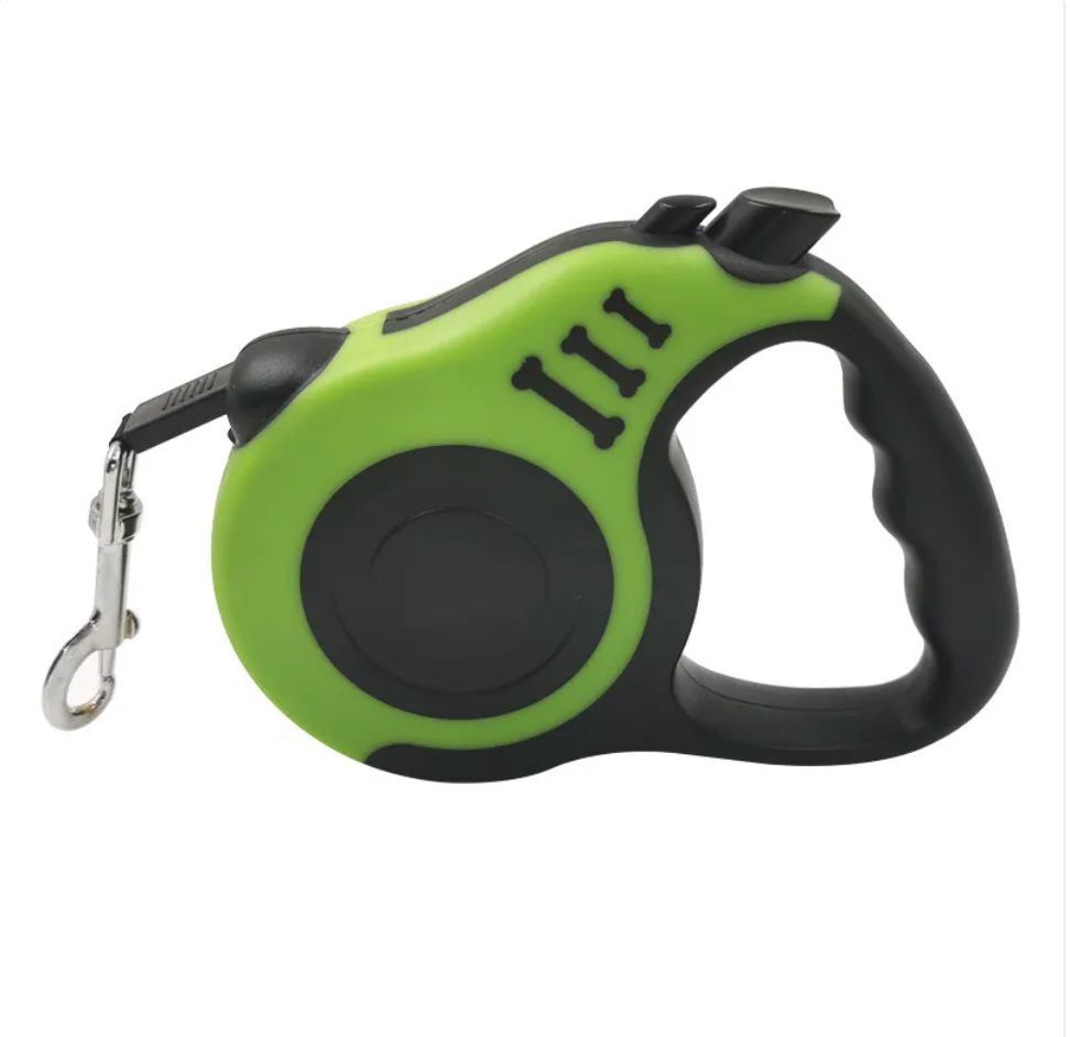 Automatic Retractable Dog Leash with Bone Print