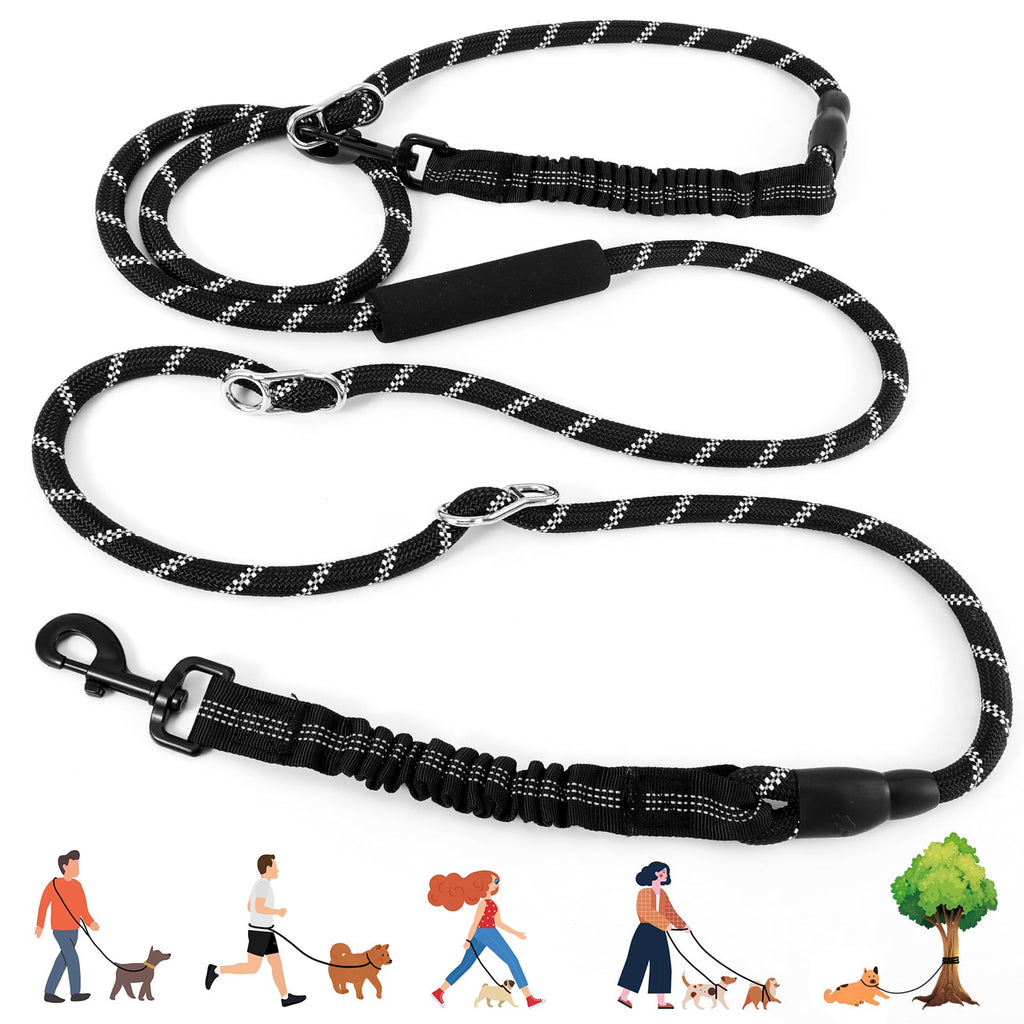 Hands-Free Shock-Absorbing Bungee Dog Leash (10ft)