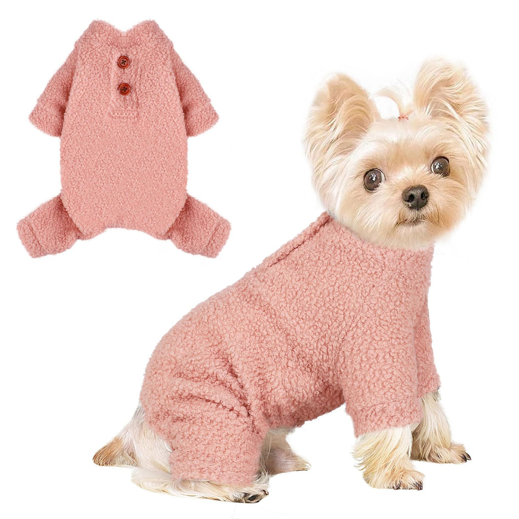 Valentine Fleece Pajamas for Small Dogs