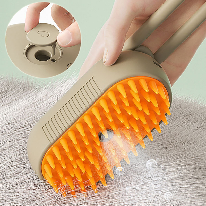 3-in-1 Electric Pet Cleaning Brush– premium grooming tool for pets by Pet Haven Supply, back view