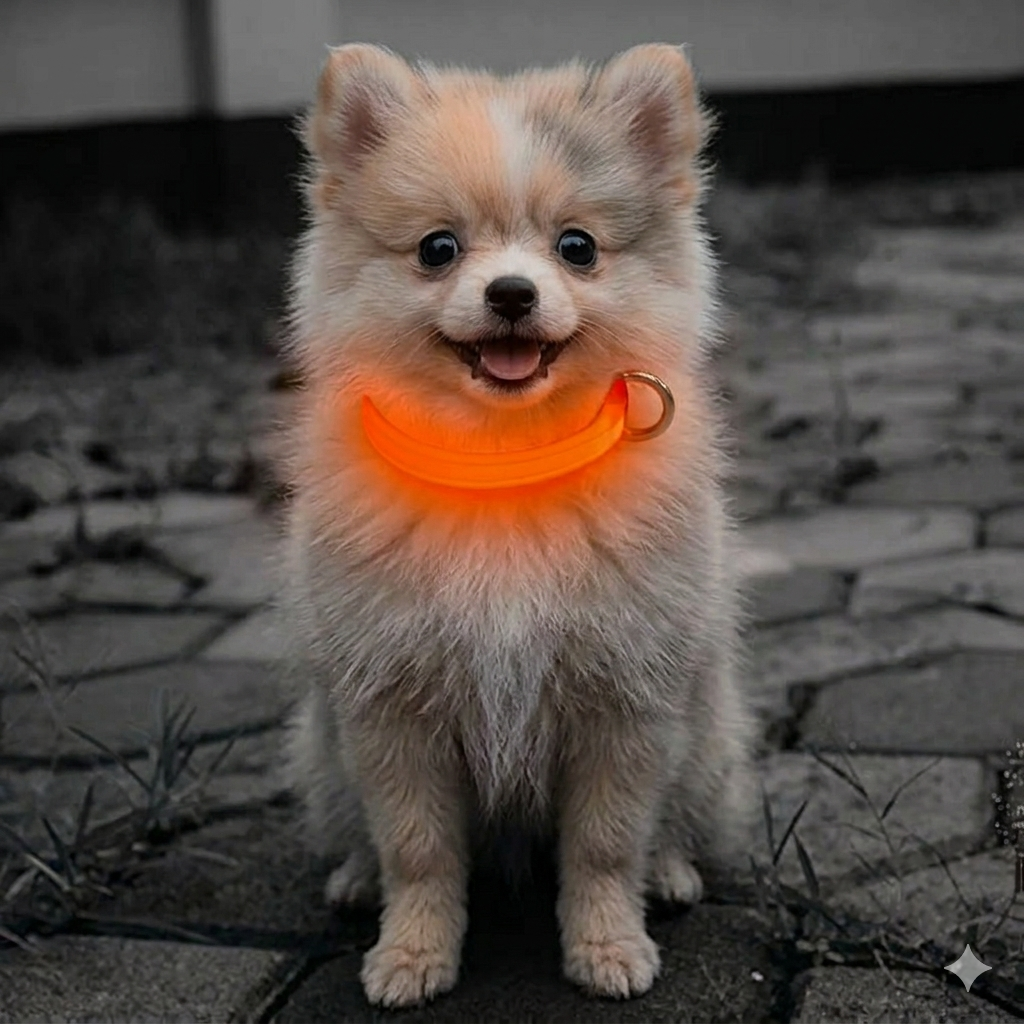 USB Rechargeable LED Glow Collar – High-Visibility & Adjustable